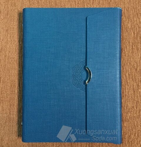 Sổ còng bìa da PU tai gập 56