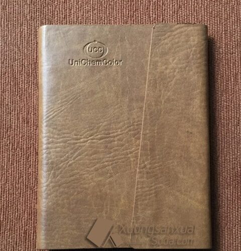 Sổ da Simili lăn sơn cạnh UniChem Color 62