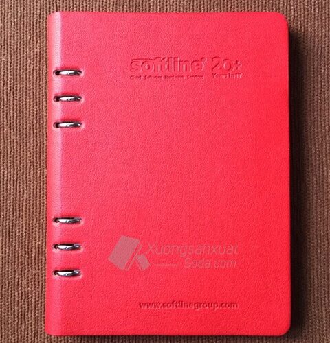 Sổ bìa da hở còng Softline 100