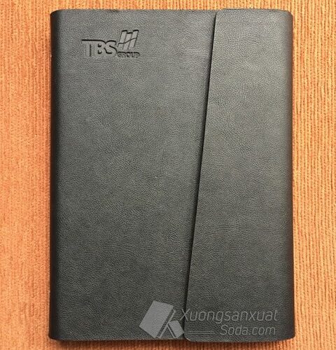 Sổ bìa da quà tặng TBS Group 108