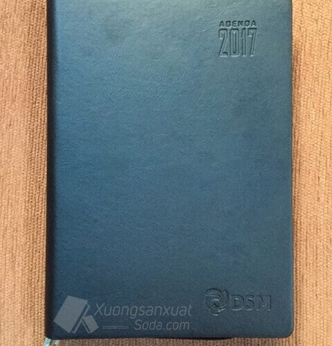 Sổ bìa da cao cấp (Đen) có khóa kéo 105