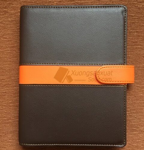 Bìa Sổ Da Simili Không Ép Logo 121