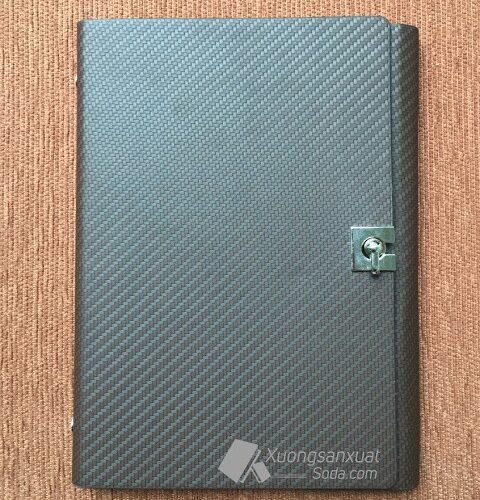 Sổ Còng Bìa Da Pu Lăn Sơn Cạnh 128