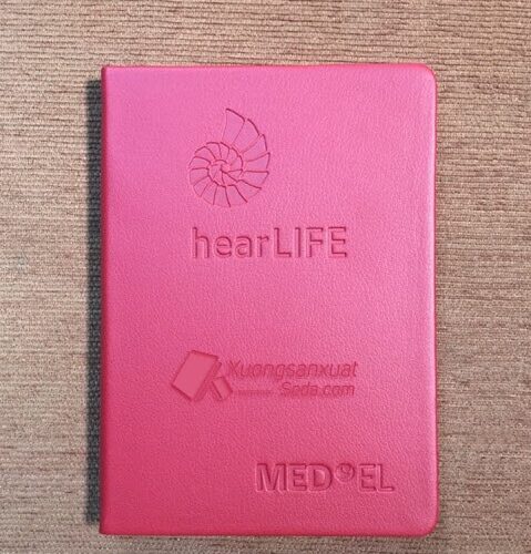 Sổ dán gáy bìa da simili Hear LIFE 40