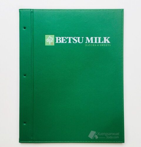 Bìa Da Đựng Menu Betsu Milk
