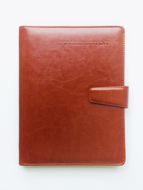 Sổ Bìa Da Pu Halliburton 181 – Sổ Tay Bìa Còng Cao Cấp