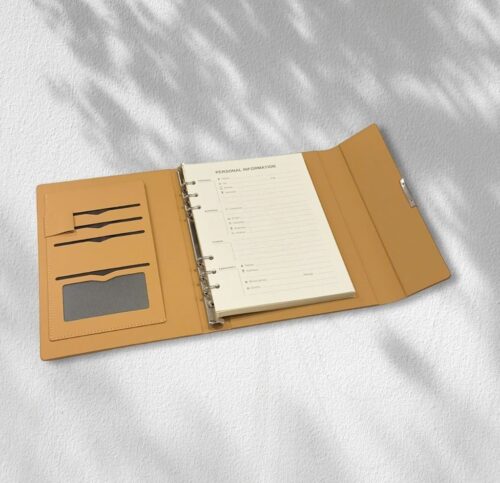 Sổ Còng Gập 3 Kèm Bút- introngdong.vn