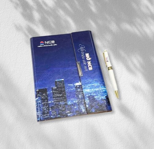 Sổ Còng Gập 3 Kèm Bút- introngdong.vn