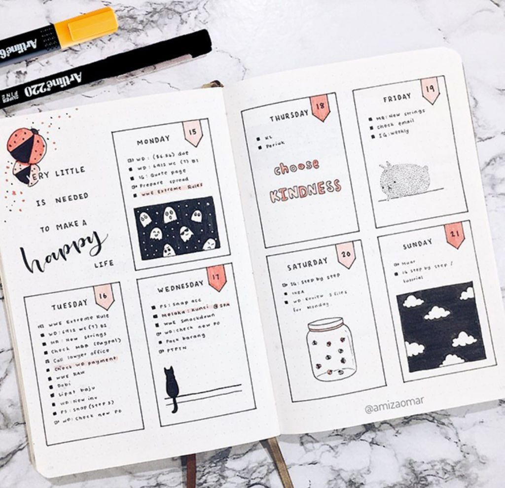 week planner - sổ tay planner - introngdong.vn