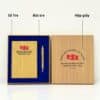 Bộ Quà Tặng Đại Hội In Logo - Sổ Tre + Bút Tre + Hộp Giấy - xuongsanxuatsoda.com