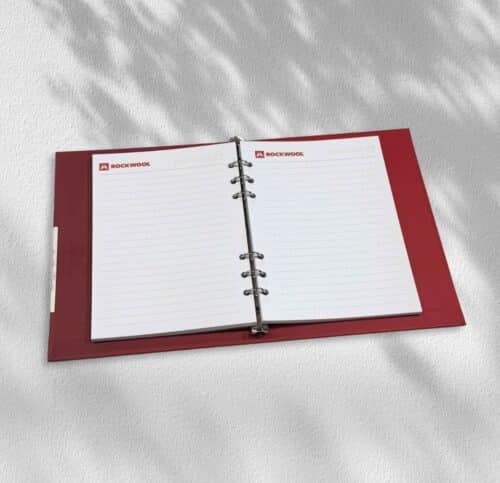 sổ tay bìa giấy gáy còng - xuongsanxuatsoda.com