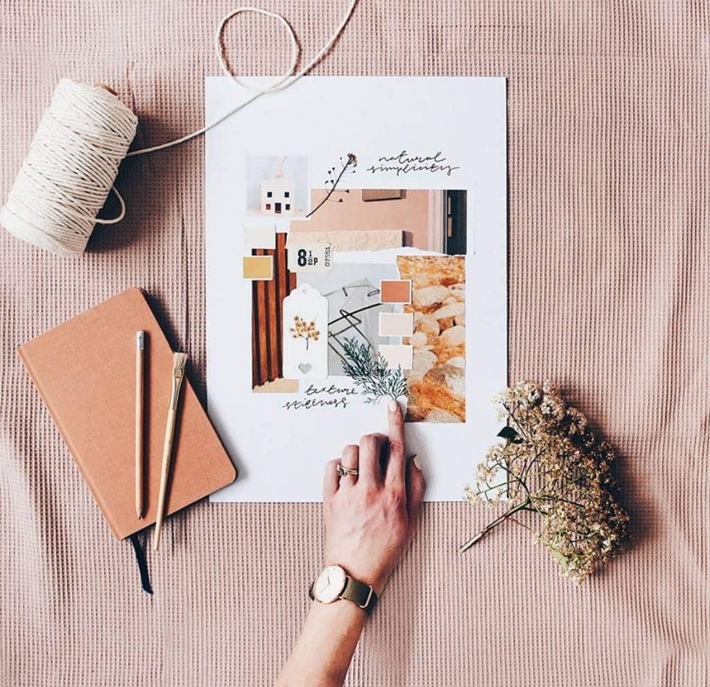 sổ tay bullet - Tạo moodboard & collage - xuongsanxuatsoda.com