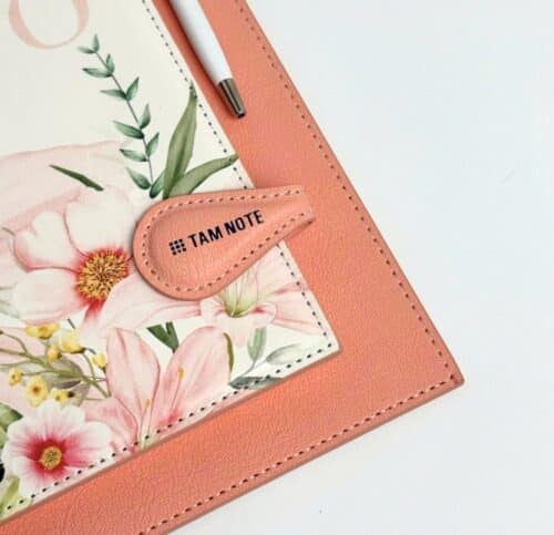 sổ tay a5 bìa da còng 2 khoen STN02