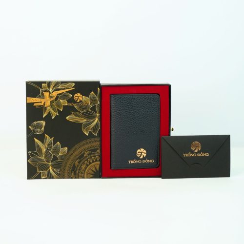 Đen - Ví Đựng Thẻ Da Thật Ý Cao Cấp – Executive Card Holder (4)